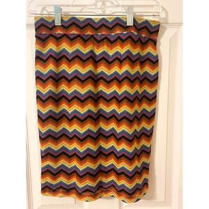 Chevron Rainbow Pencil Skirt Women's Size Small NWT